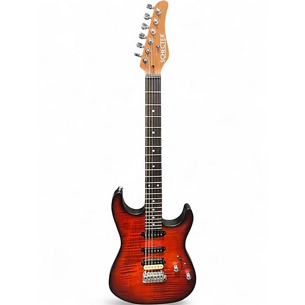 Used Schecter Guitar Research USA CUSTOM SHOP SUNSET CUSTOM - II TIGER EYE SATIN Solid Body Electric Guitar