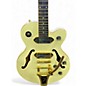 Used Epiphone Wildkat with Bigsby White Hollow Body Electric Guitar