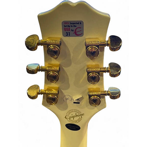 Used Epiphone Wildkat with Bigsby White Hollow Body Electric Guitar