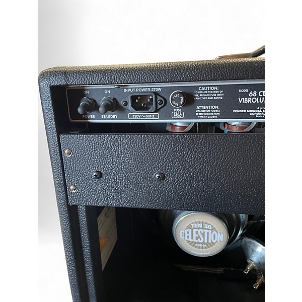 Used Fender 1968 Custom Vibrolux Reverb Tube Guitar Combo Amp