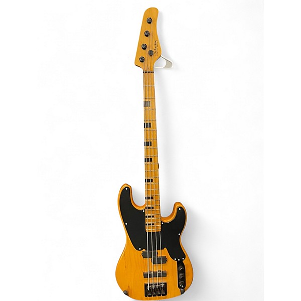 Used Schecter Guitar Research Model T Session Natural Satin Electric Bass Guitar