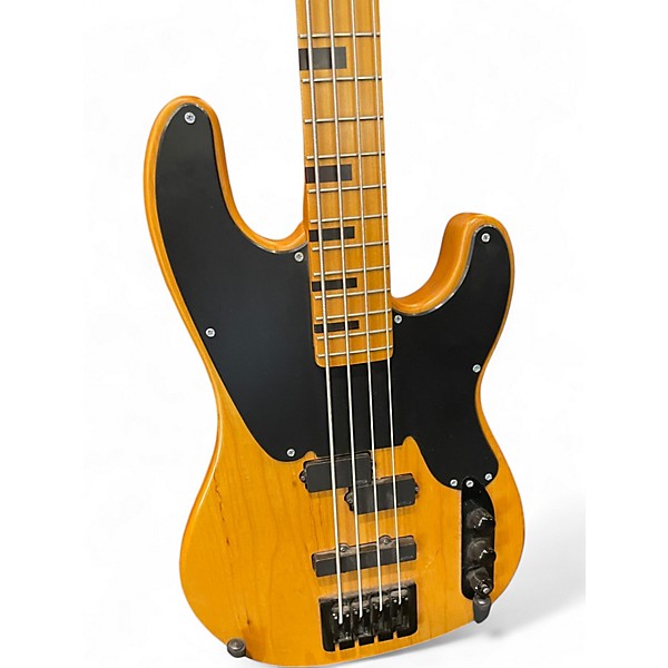 Used Schecter Guitar Research Model T Session Natural Satin Electric Bass Guitar