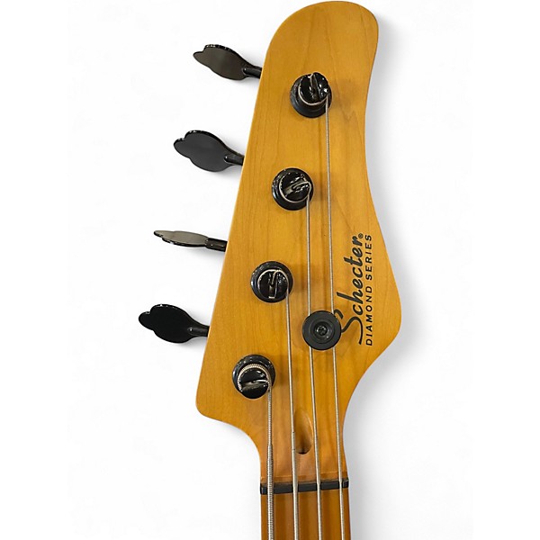 Used Schecter Guitar Research Model T Session Natural Satin Electric Bass Guitar