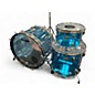 Vintage 1976 Ludwig 3 Piece Vistalite Blue Drum Kit thumbnail