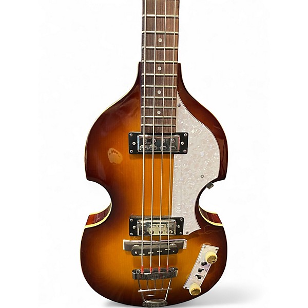 Used Hofner Ignition Club Sunburst Electric Bass Guitar