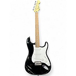 Used 2020s Squier Standard Stratocaster Black Solid Body Electric Guitar