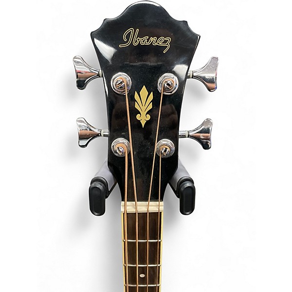 Used Ibanez AEB5E Black Acoustic Bass Guitar