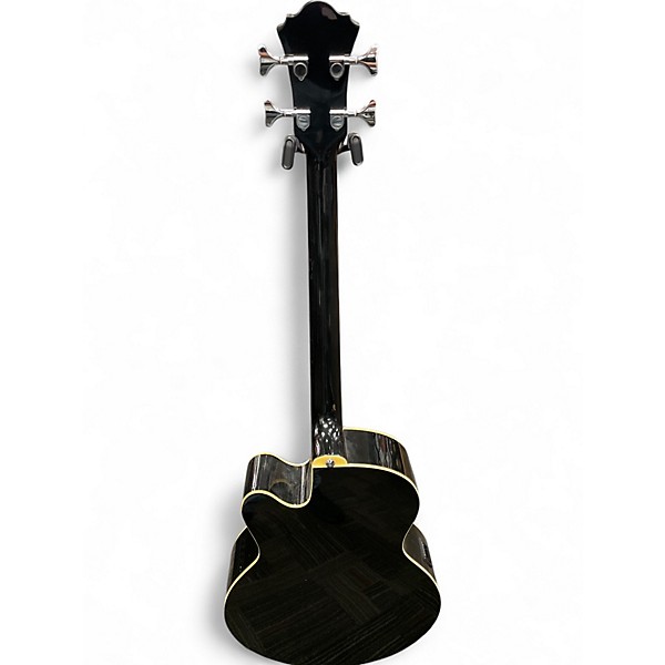 Used Ibanez AEB5E Black Acoustic Bass Guitar