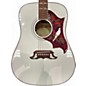 Used Epiphone Dove Pro White Acoustic Electric Guitar