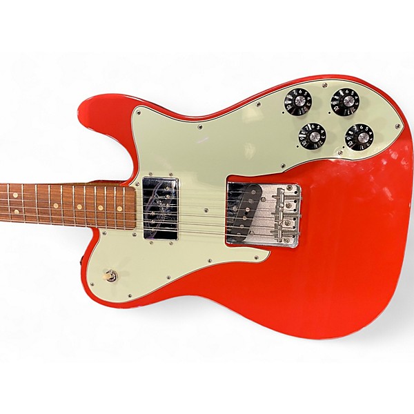 Used Fender Deluxe Telecaster Fiesta Red Solid Body Electric Guitar