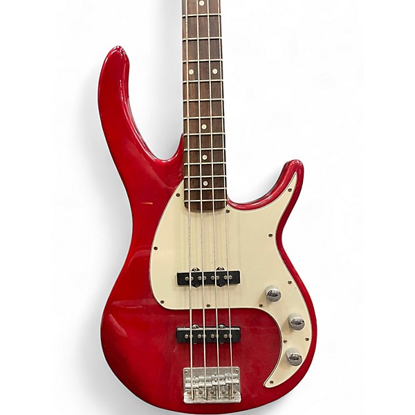 Used Peavey MILESTONE Red Electric Bass Guitar