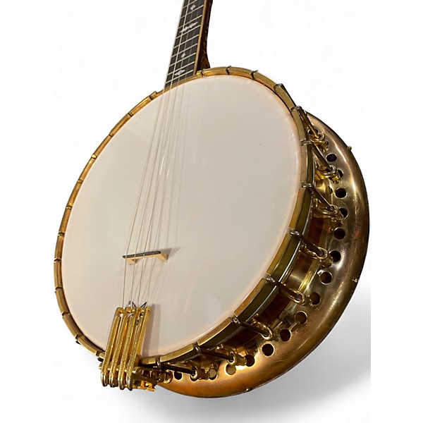 Vintage 1920s Bacon & Day Number 3 Tenor Gold Banjo