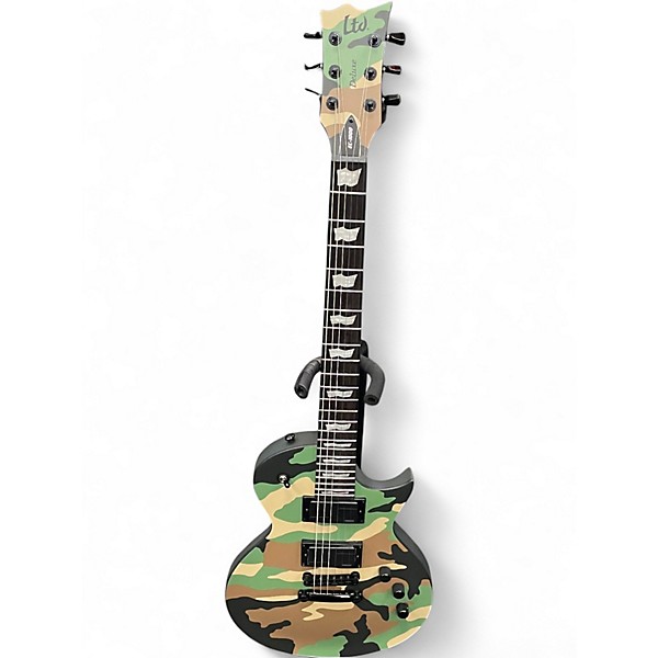 Used ESP LTD EC 1000 WOODLAND CAMO Solid Body Electric Guitar