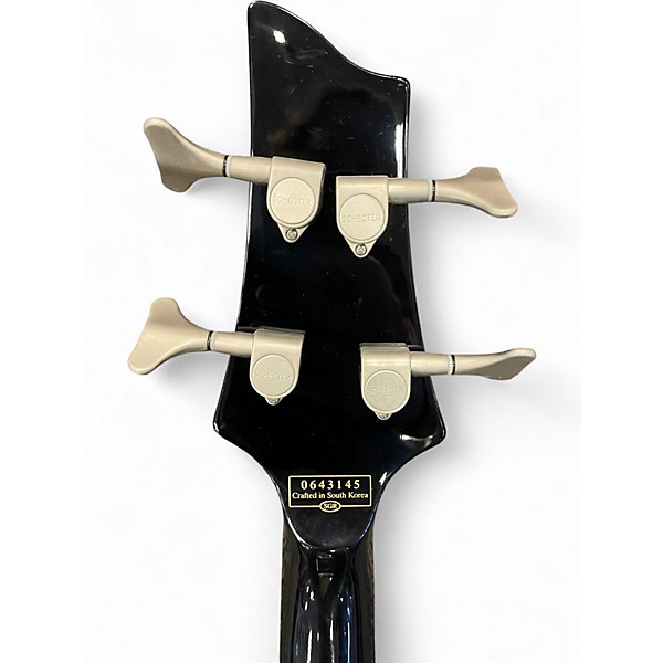 Used Schecter Guitar Research C-4 XXX Black Electric Bass Guitar