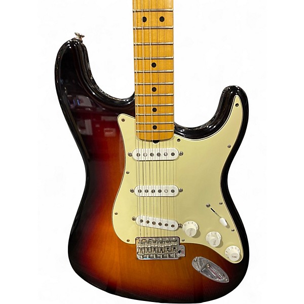 Used 2002 Fender '68 Reverse Stratocaster Special 3 Tone Sunburst Solid Body Electric Guitar