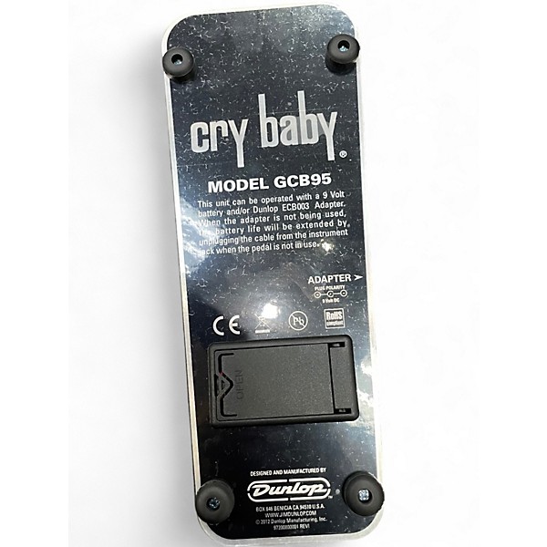 Used Dunlop GCB95 Original Crybaby Wah Effect Pedal