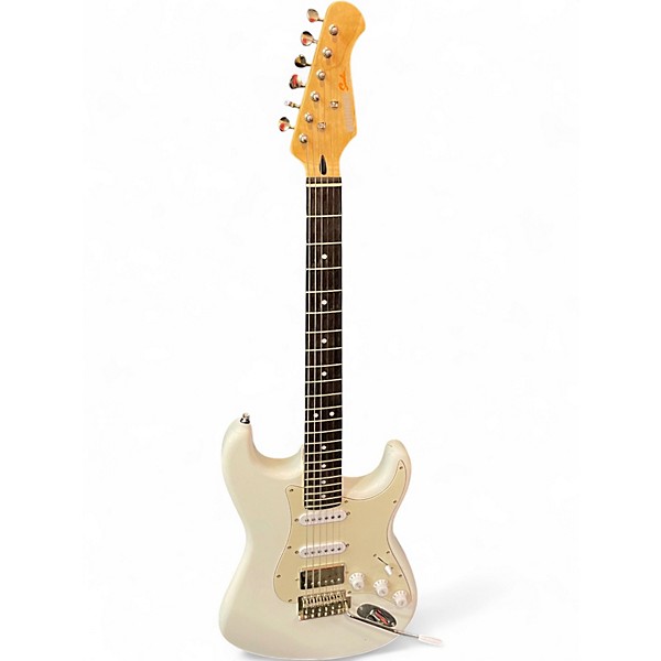 Used Donner Seeker White Solid Body Electric Guitar