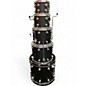 Used DW 5 Piece Collector's Series Maple Mahogany Ebony Stain Drum Kit