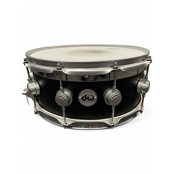 Used DW 14in Collector's Series Exotic Top Edge Snare Ebony Stain Drum