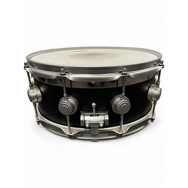 Used DW 14in Collector's Series Exotic Top Edge Snare Ebony Stain Drum
