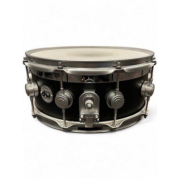 Used DW 14in Collector's Series Exotic Top Edge Snare Ebony Stain Drum