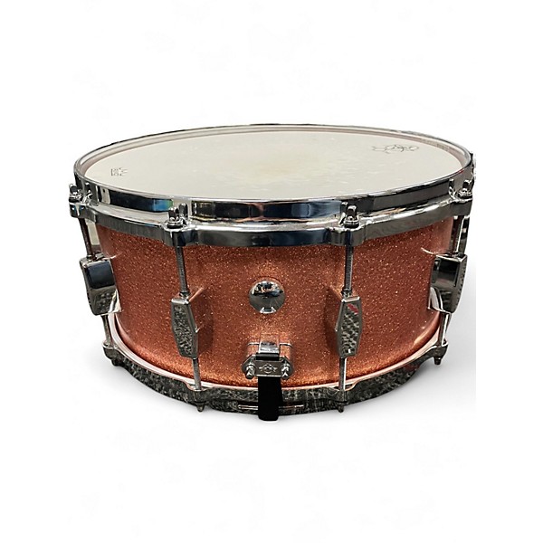 Used Milestone Percussion 14in Founders Model Snare Copper Sparkle Drum