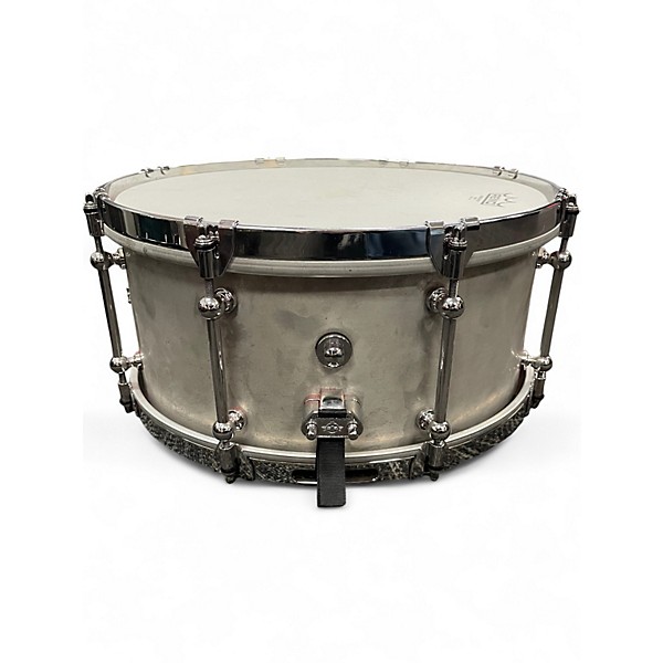 Used Dunnett 14in Magnesium Snare Natural Magnesium Drum