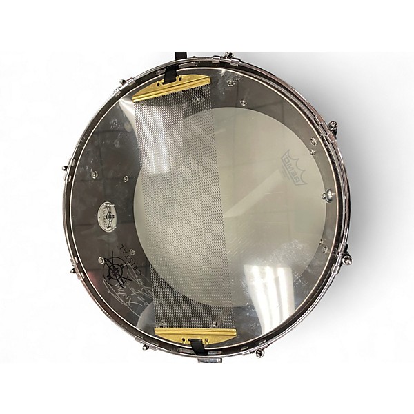 Used Dunnett 14in Magnesium Snare Natural Magnesium Drum
