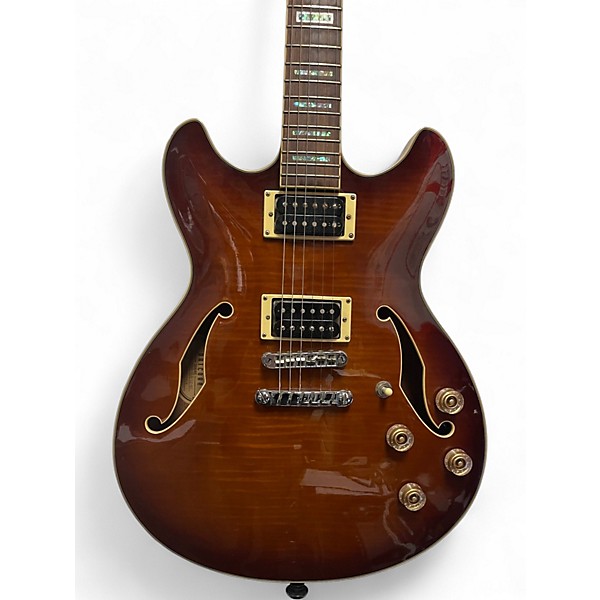 Used Ibanez AS83 Sunburst Hollow Body Electric Guitar