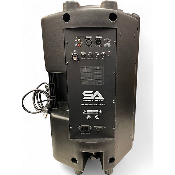 Used Seismic Audio MainShock D12 Pair Powered Speaker
