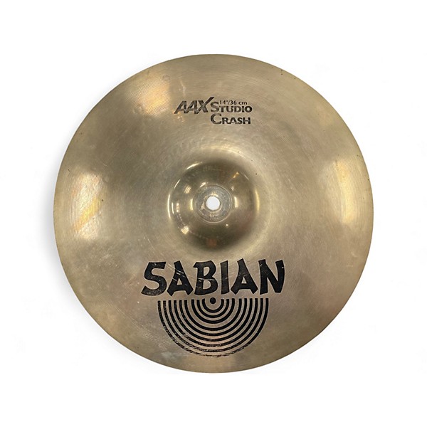 Used SABIAN 14in AAX Studio Crash Brilliant Cymbal