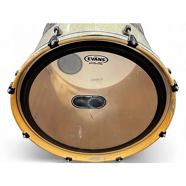 Used Gretsch Drums 3 Piece Catalina Club Series Silver Sparkle with Black Band Drum Kit