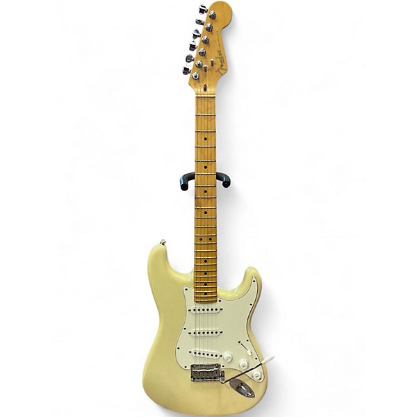Used Fender American Standard Stratocaster Alpine White Solid Body Electric Guitar