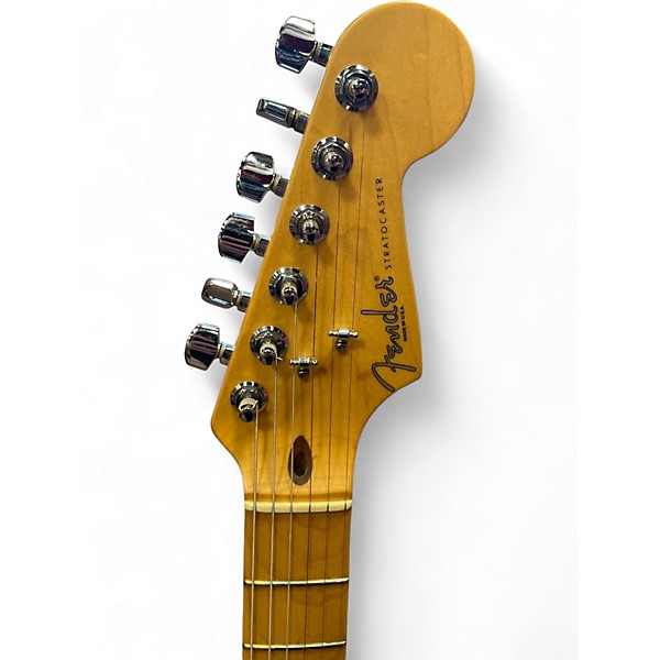 Used Fender American Standard Stratocaster Alpine White Solid Body Electric Guitar