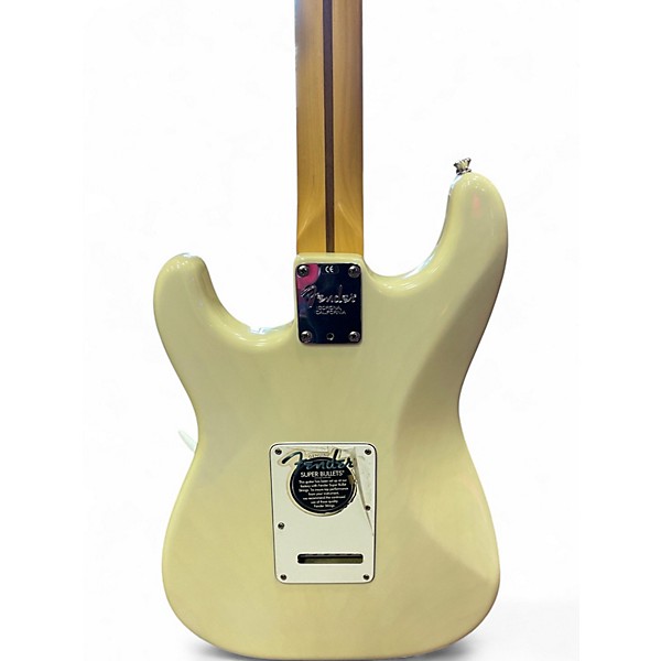 Used Fender American Standard Stratocaster Alpine White Solid Body Electric Guitar