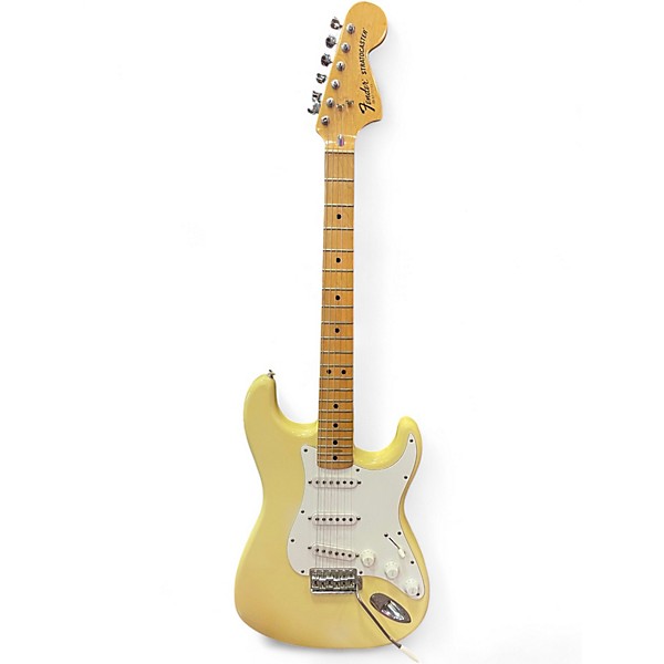 Vintage 1977 Fender Standard Stratocaster Alpine White Solid Body Electric Guitar