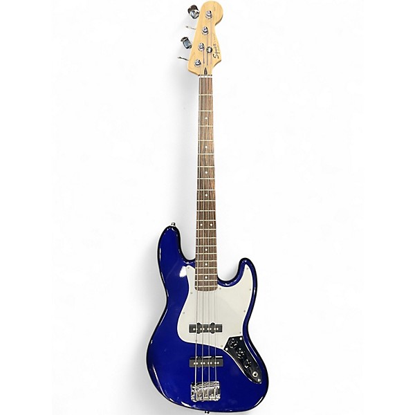 Used Squier Affinity Jazz Bass Blue Electric Bass Guitar