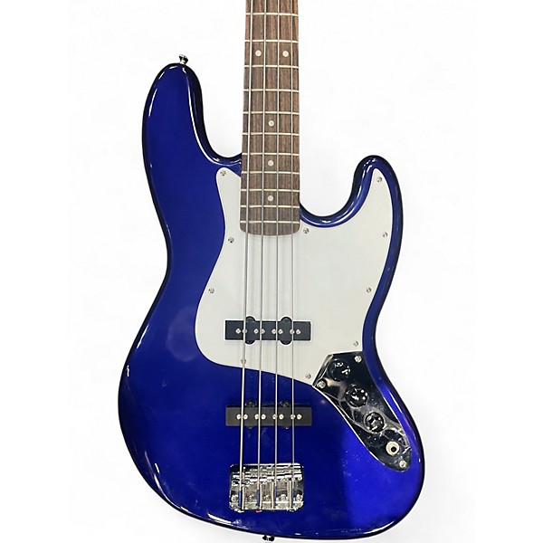 Used Squier Affinity Jazz Bass Blue Electric Bass Guitar