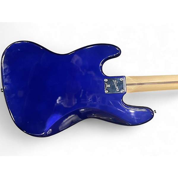 Used Squier Affinity Jazz Bass Blue Electric Bass Guitar