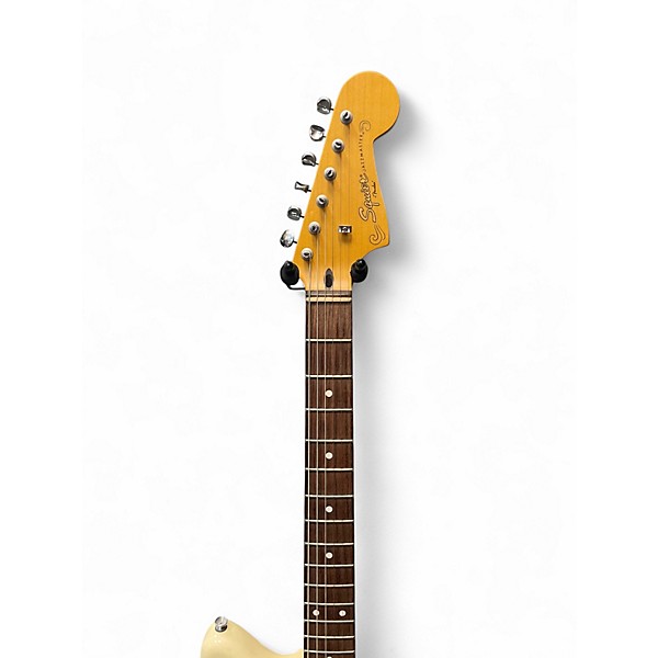 Used Squier j mascis jazzmaster Antique White Solid Body Electric Guitar