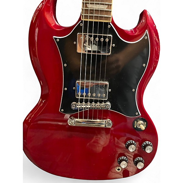 Used Epiphone SG Cherry Solid Body Electric Guitar
