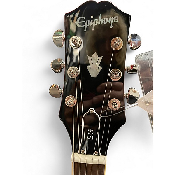 Used Epiphone SG Cherry Solid Body Electric Guitar