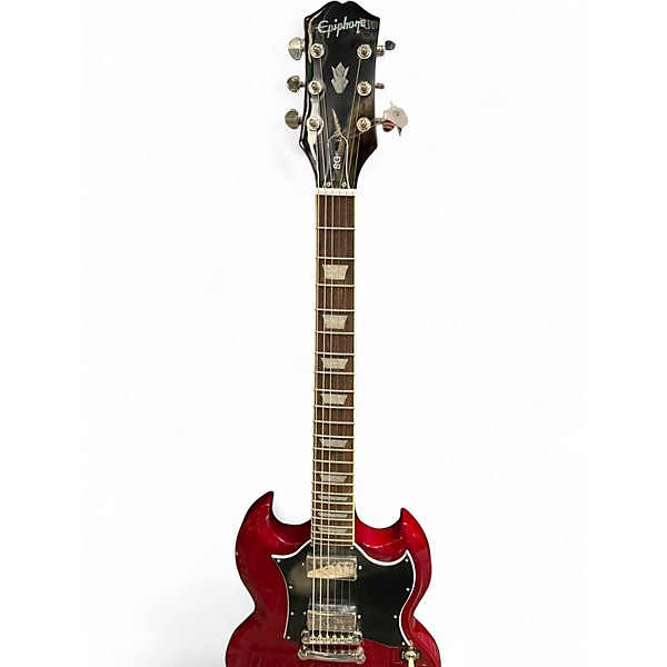 Used Epiphone SG Cherry Solid Body Electric Guitar