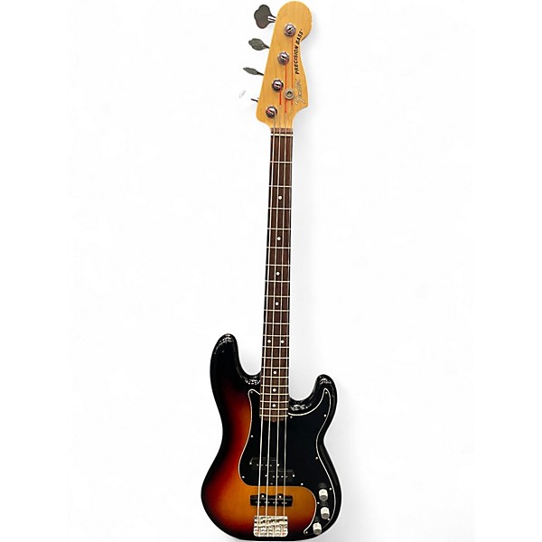 Used 2021 Fender American Performer Precision Bass 3 Tone Sunburst Electric Bass Guitar