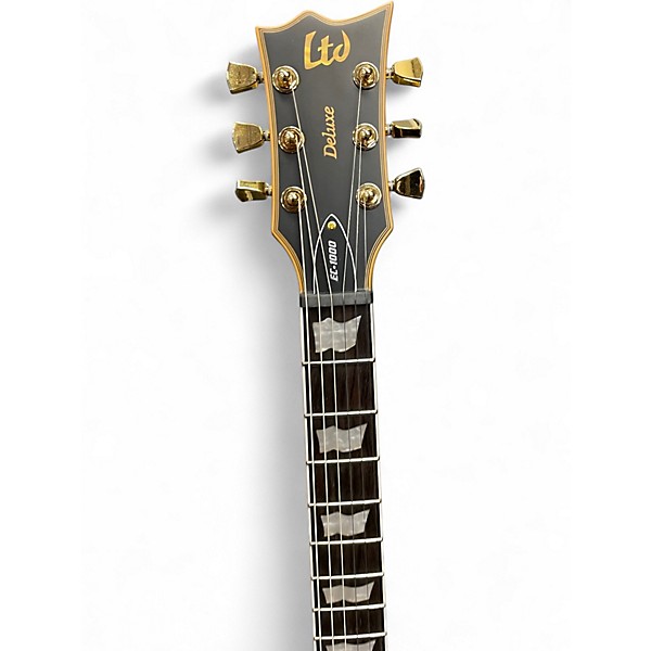 Used ESP LTD EC1000 Black and Gold Solid Body Electric Guitar