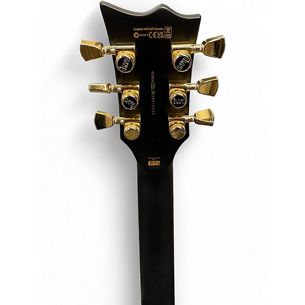 Used ESP LTD EC1000 Black and Gold Solid Body Electric Guitar