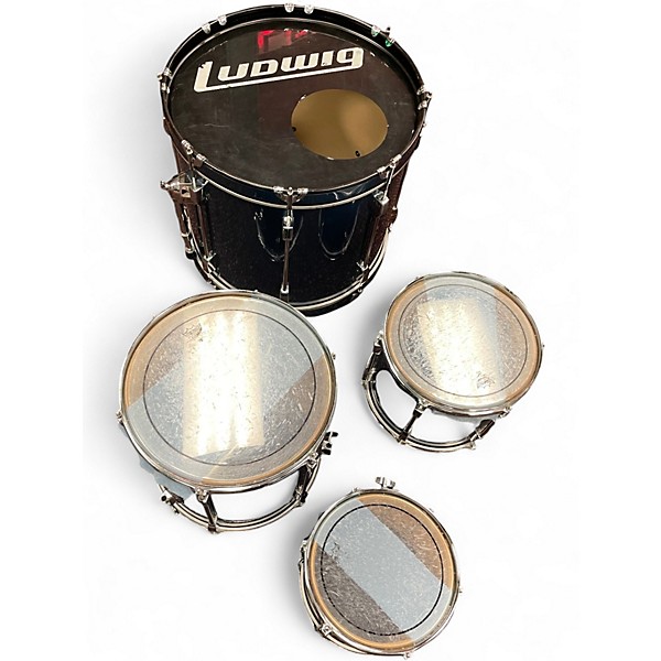 Used Ludwig 4 Piece ROCKER Blue Drum Kit