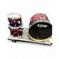 Used PDP by DW 3 Piece FS Series red fade Drum Kit thumbnail