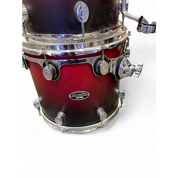 Used PDP by DW 3 Piece FS Series red fade Drum Kit