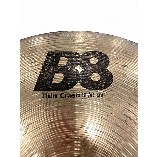 Used SABIAN 16in B8 Thin Crash Cymbal